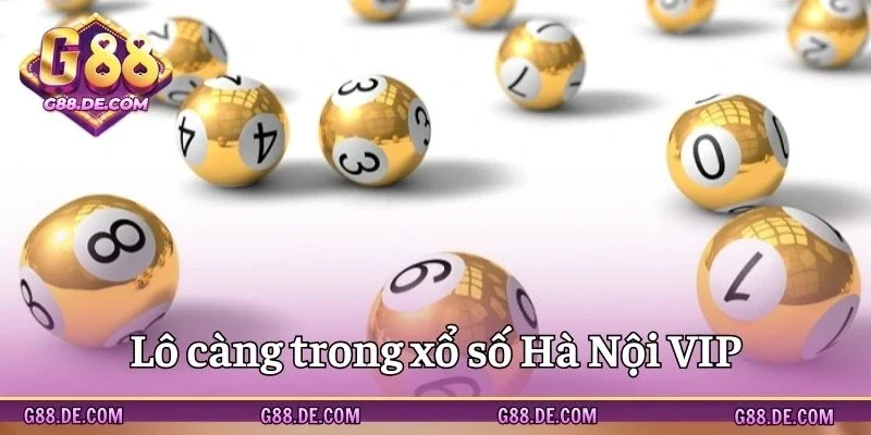 Hình thức lô càng của XS Hà Nội VIP